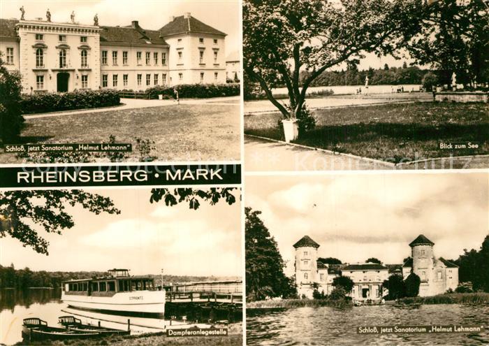 Rheinsberg See Schlo? Sanatorium Helmut Lehmann
