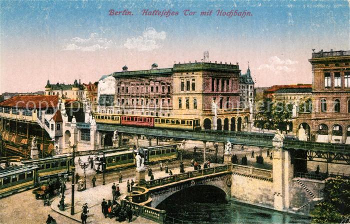 BERLIN CITY Hallesches Tor mit Hochbahn