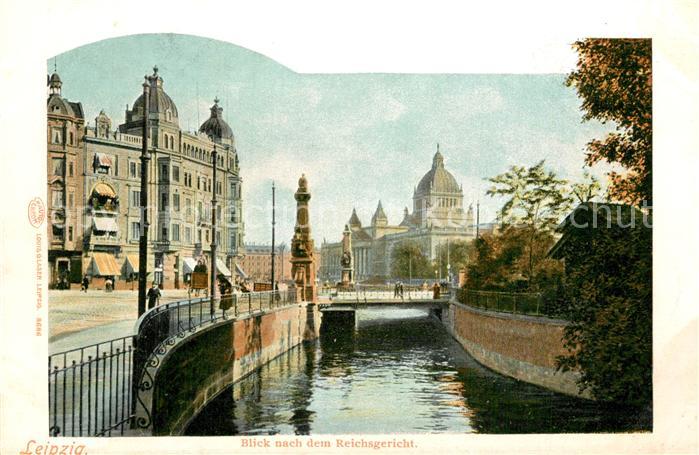 LEIPZIG Sachsen Blick zum Reichsgericht