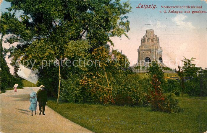 LEIPZIG Sachsen Voelkerschlachtdenkmal Anlagen