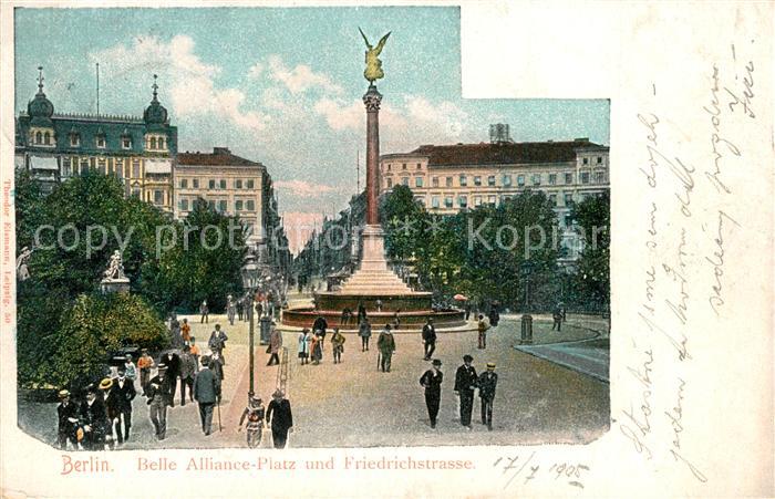 BERLIN CITY Belle Alliance Platz und Friedrichstrasse