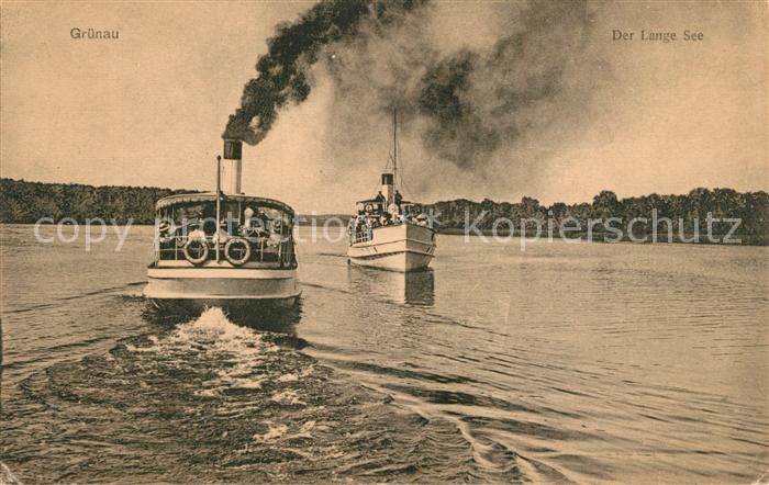 Gruenau Berlin Bootspartie am Langen See