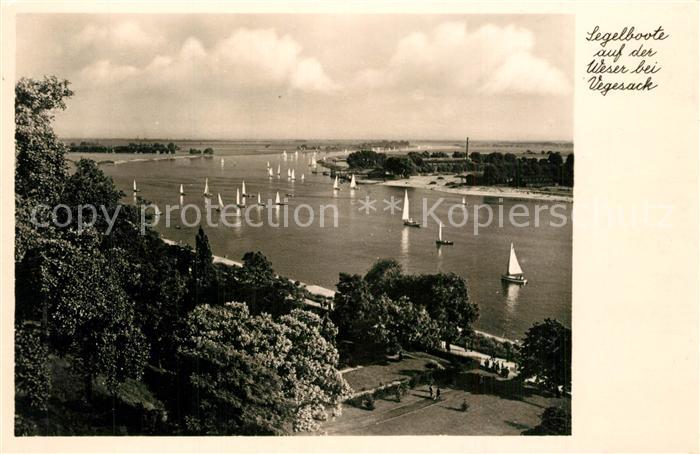 Vegesack BREMEN Segelboote auf der Weser