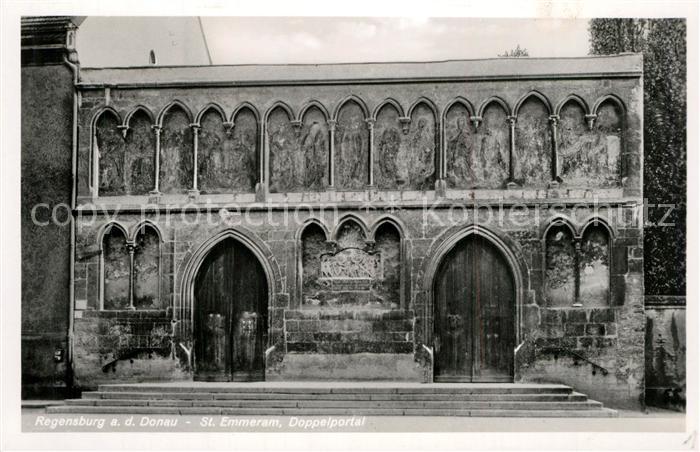 REGENSBURG Bayern St Emmeram Doppelportal