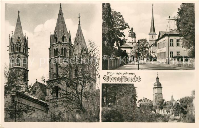 Arnstadt Ilm Kirche Strassenpartie