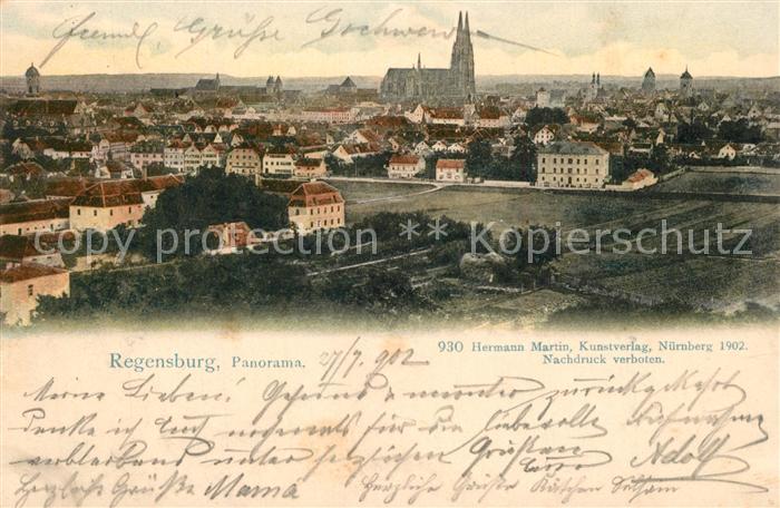 REGENSBURG Bayern Panorama Muenster