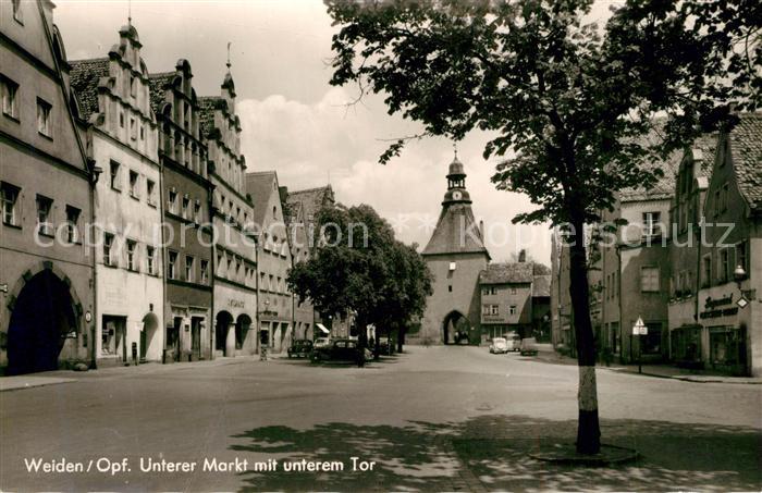 Weiden Oberpfalz Unterer Markt mit unterem Tor