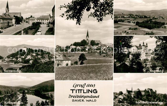 Tittling Marktplatz Saldenburg Rottauer See Englburg Schloss Fuerstenstein