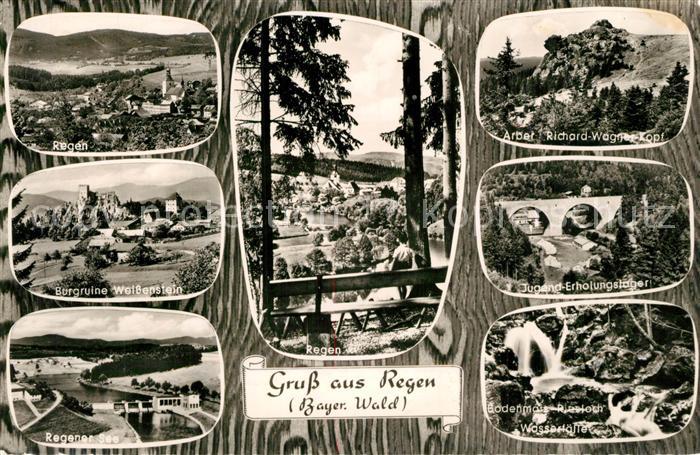 Regen Burgruine Weissenstein Regener See Arber Richard Wagner Kopf Jugendlager B