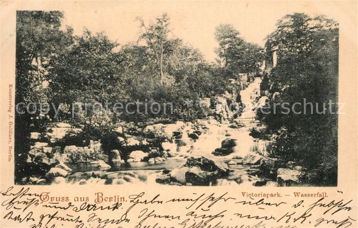 BERLIN  CITY Victoriapark Wasserfall