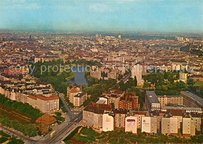 Charlottenburg Lietzensee vom Funkturm gesehen