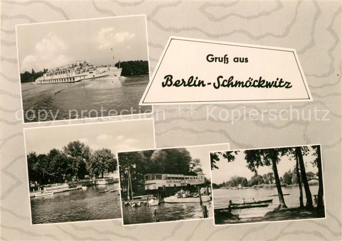 Schmoeckwitz Fahrgastschiff Zeuthener See Gaststaette Kanufahren