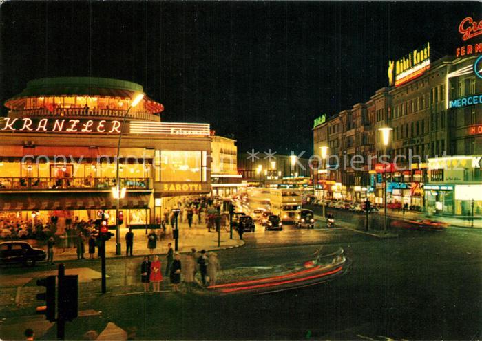 BERLIN  CITY Cafe Kranzler am Kurfuerstendamm Nachtaufnahme