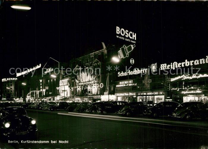 BERLIN  CITY Kurfuerstendamm bei Nacht