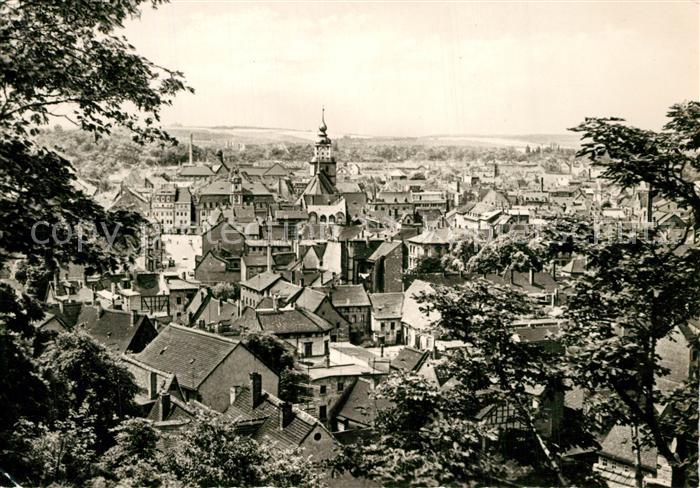 Weissenfels Saale Stadtpanorama Blick vom Klemmberg
