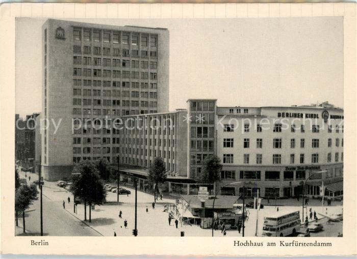 BERLIN  CITY Hochhaus am Kurfuerstendamm