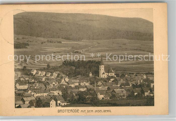 Brotterode Panorama mit Blick zum Inselsberg