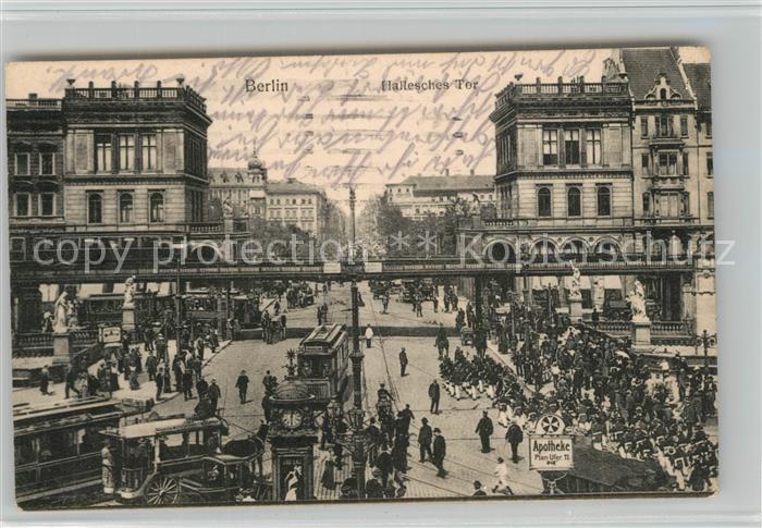 BERLIN  CITY Hallesches Tor Verkehr Feldpost