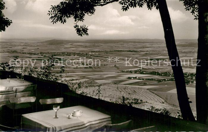 Hessisch Oldendorf Paschenburg Terrasse Wandrer der mit Muehe mich erstiegen