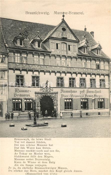 BRAUNSCHWEIG  CITY Mumme Brauerei