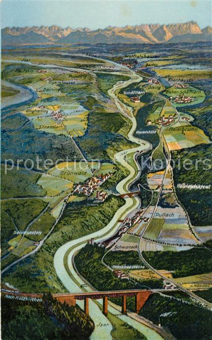 Isartal Fliegeraufnahme