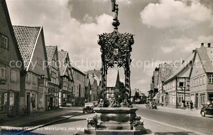 Springe Deister Marktplatz Marktbrunnen