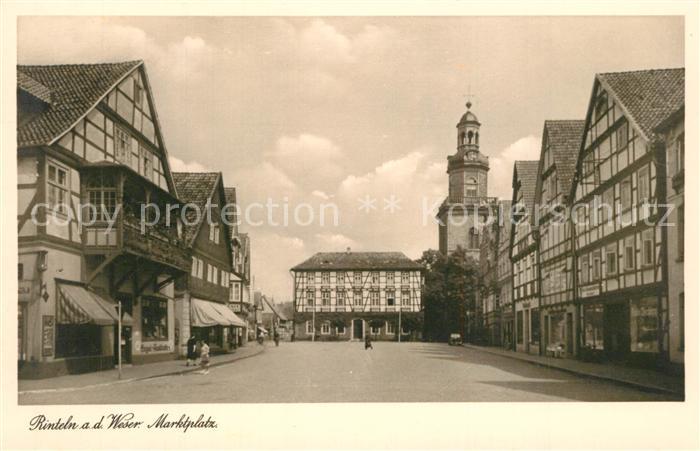 Rinteln Weser Niedersachsen Marktplatz