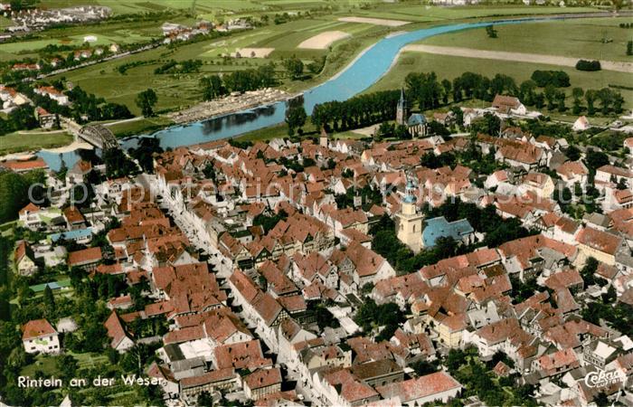 Rinteln Weser Niedersachsen Fliegeraufnahme