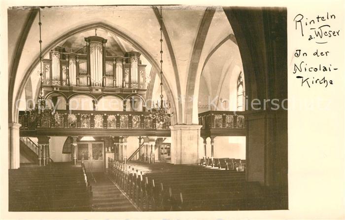 Rinteln Weser Niedersachsen Nicolaikirche Orgel