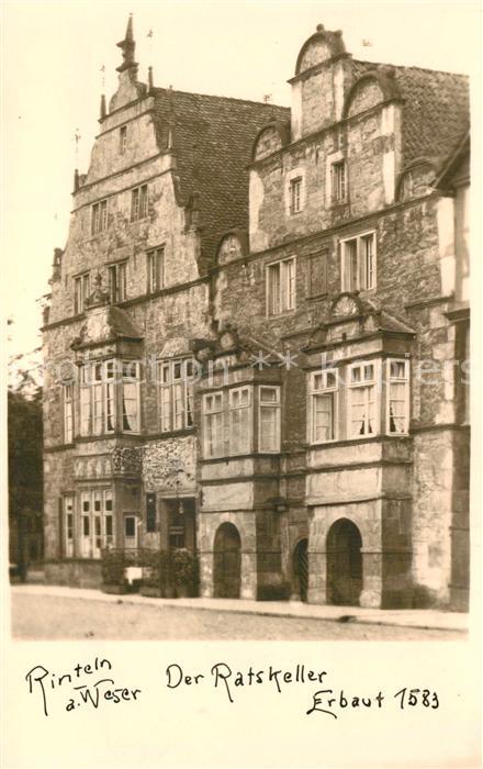 Rinteln Weser Niedersachsen Ratskeller erbaut 1583