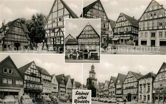 Rinteln Weser Niedersachsen Marktplatz Fachwerkhaeuser