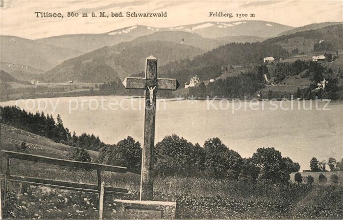 TITISEE Schwarzwald BW Wegkreuz Feldberg