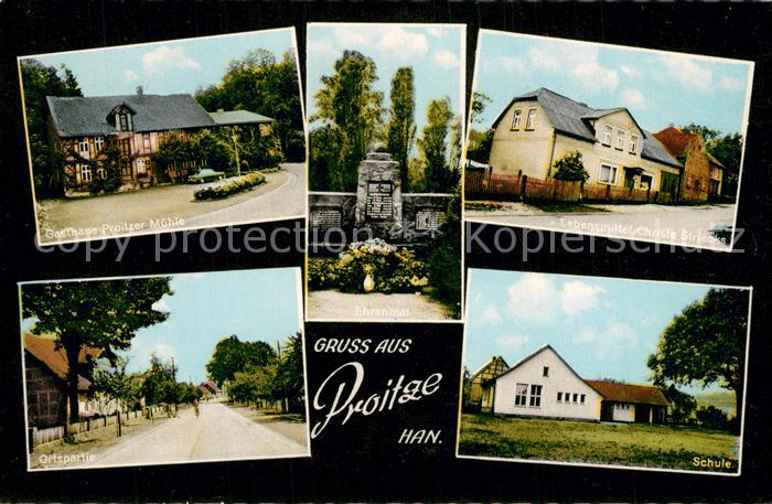 Proitze Gasthaus Proitzer Muehle Denkmal Schule