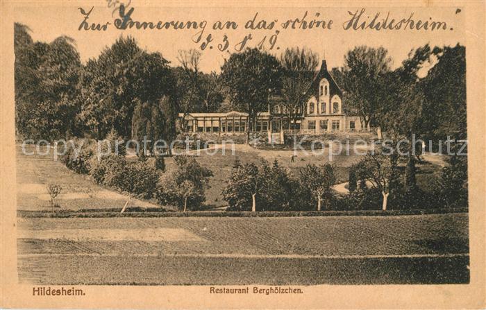 HILDESHEIM  CITY Restaurant Berghoelzchen