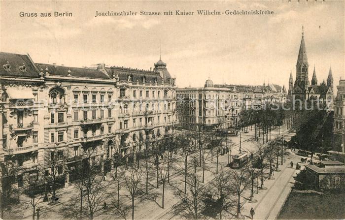 BERLIN  CITY Joachimsthaler Strasse Kaiser Wilhelm Gedaechtniskirche