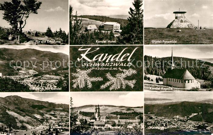 Kandel Breisgau Kandel Hotel Gipfel Pyramide Kandel Kapelle Waldkirch