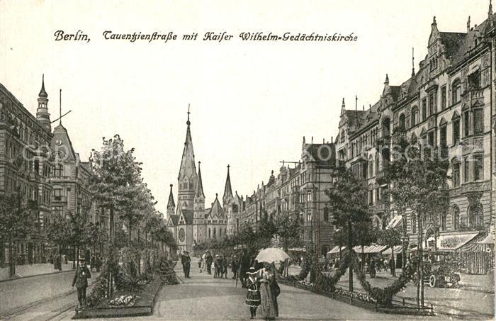 BERLIN  CITY Tauentzienstrasse Kaiser Wilhelm Gedaechtniskirche