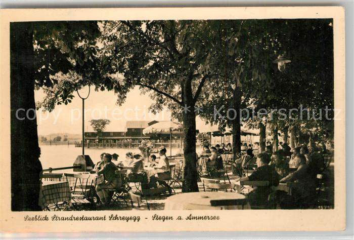Stegen Ammersee Seeblick Strandrestaurant Schreyegg