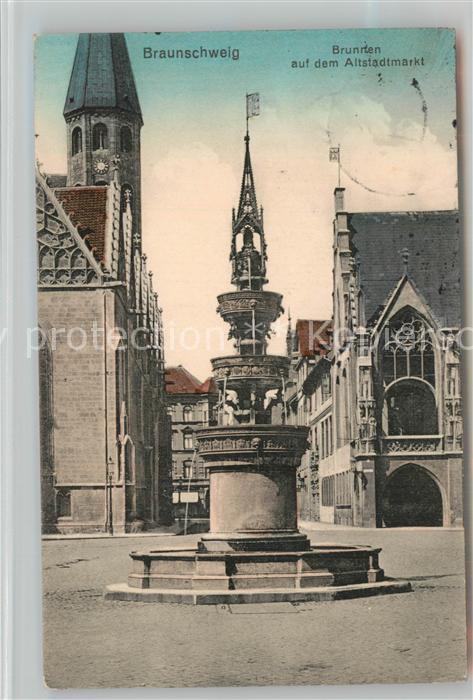BRAUNSCHWEIG  CITY Brunnen Altstadtmarkt