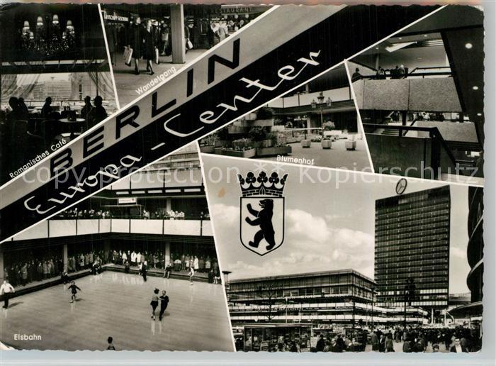 BERLIN  CITY Europacenter Romanisches Cafe Blumenhof Eisbahn