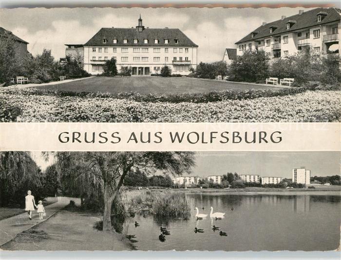 Wolfsburg Ostfalia Hochschule See Schwaene Park