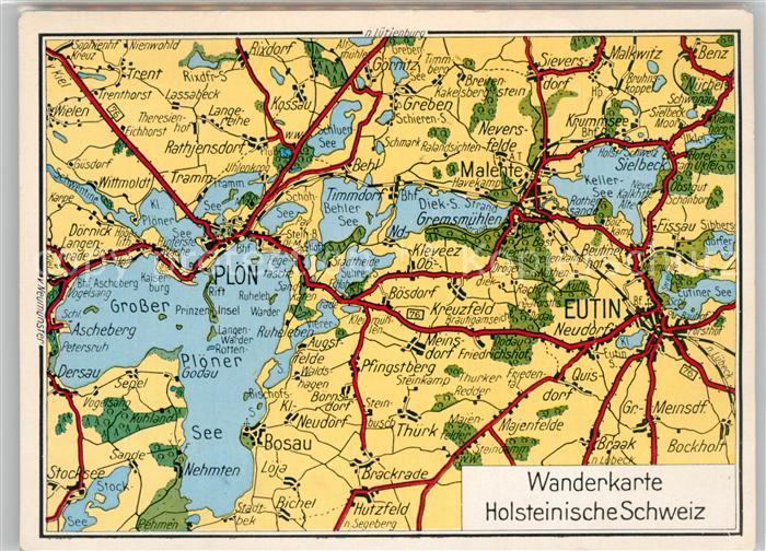 Holsteinische Schweiz Wanderkarte