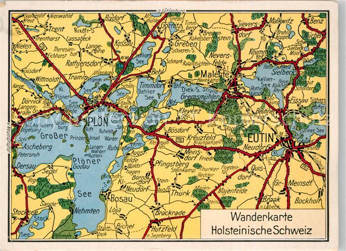 Holsteinische Schweiz Wanderkarte