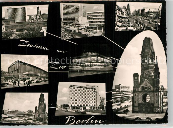 BERLIN  CITY Zentrum am Zoo Kaiser Wilhelm Gedaechtniskirche