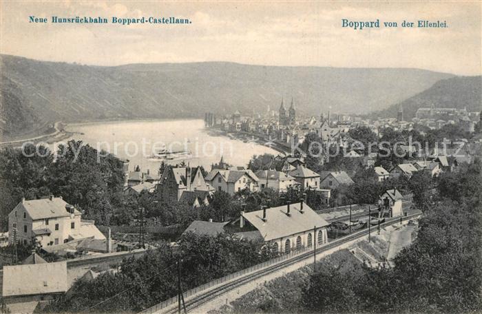 Boppard Rhein Blick von der Elfenlei Hunsr?ckbahn Boppard-Castellaun