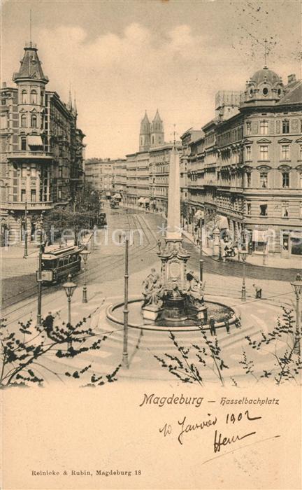 MAGDEBURG  CITY Hasselbachplatz Strassenbahn
