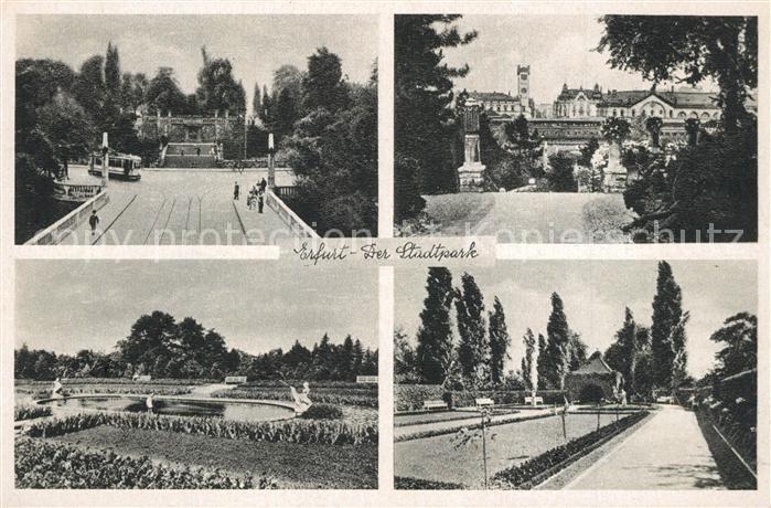 ERFURT  CITY Stadtpark Strassenbahn