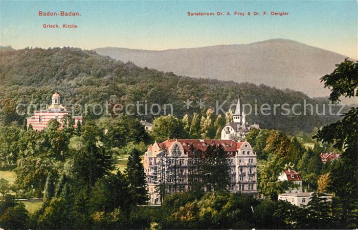 BADEN-BADEN BW Sanatorium De. A. Frey