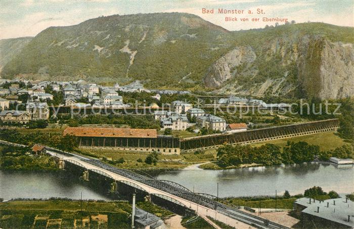 Bad  M?nster Stein Ebernburg Blick von der Ebernburg