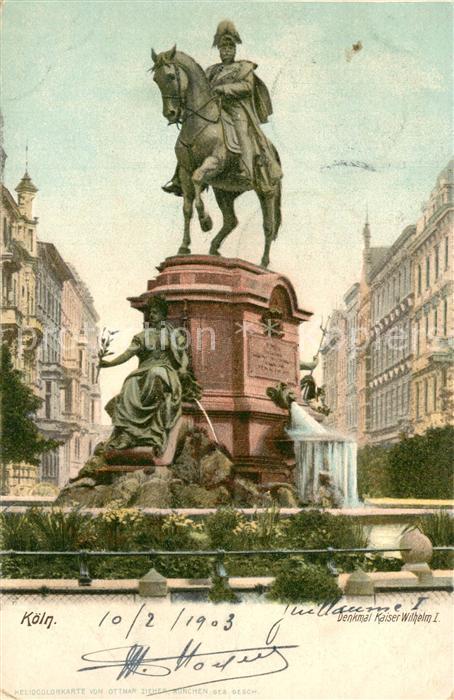 K?ln Rhein Denkmal Kaiser Wilhelm